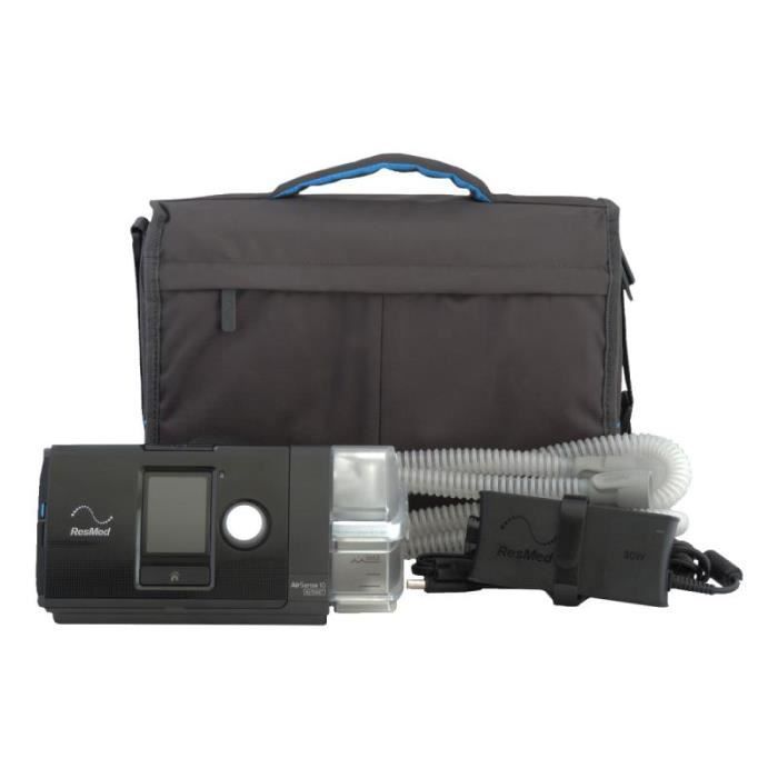 ResMed AirSense 10 CPAP-Gerät mit AutoSet und Befeuchter – Schwarz – 7-Zoll-Bildschirm – AutoRamp – Easy-Breathe – HumidAir