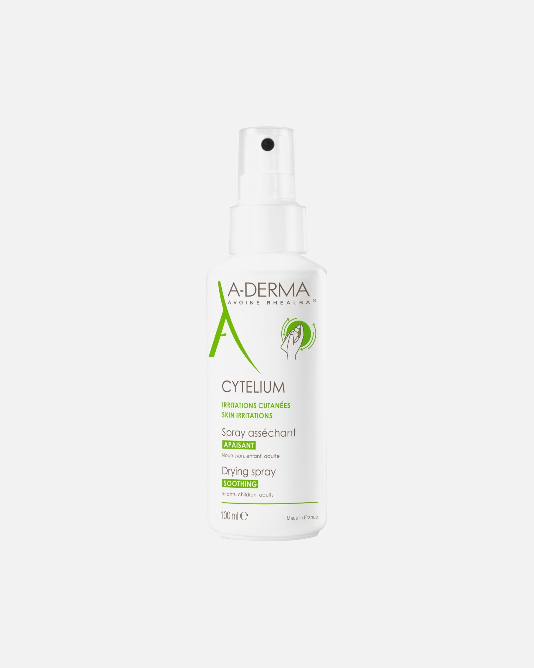 A-DERMA veido purškiklis CYTELIUM sausas purškiklis - 100 ml