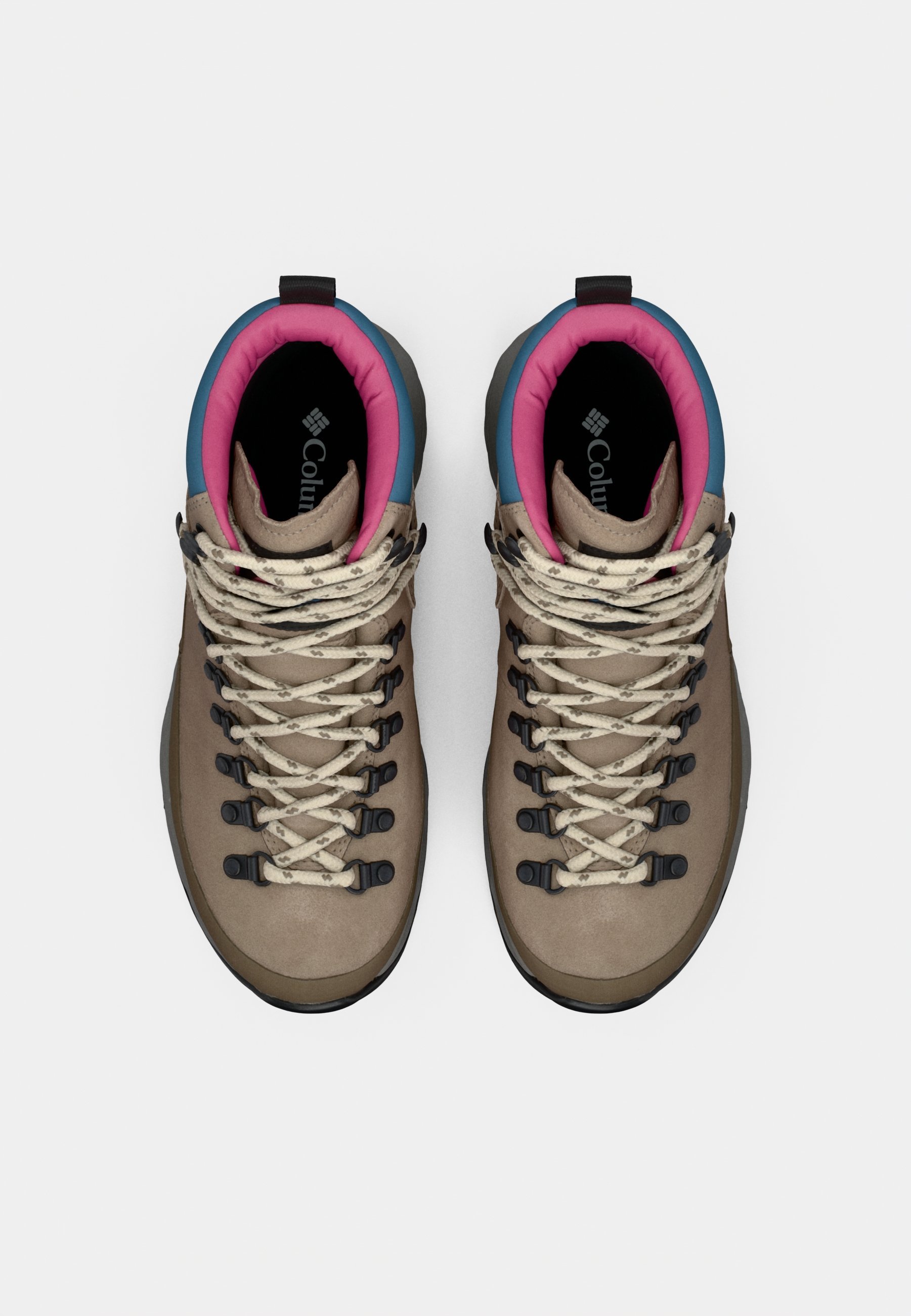 Columbia NEWTON ALPINE PT - Buty trekkingowe - mokry piasek/rozeta