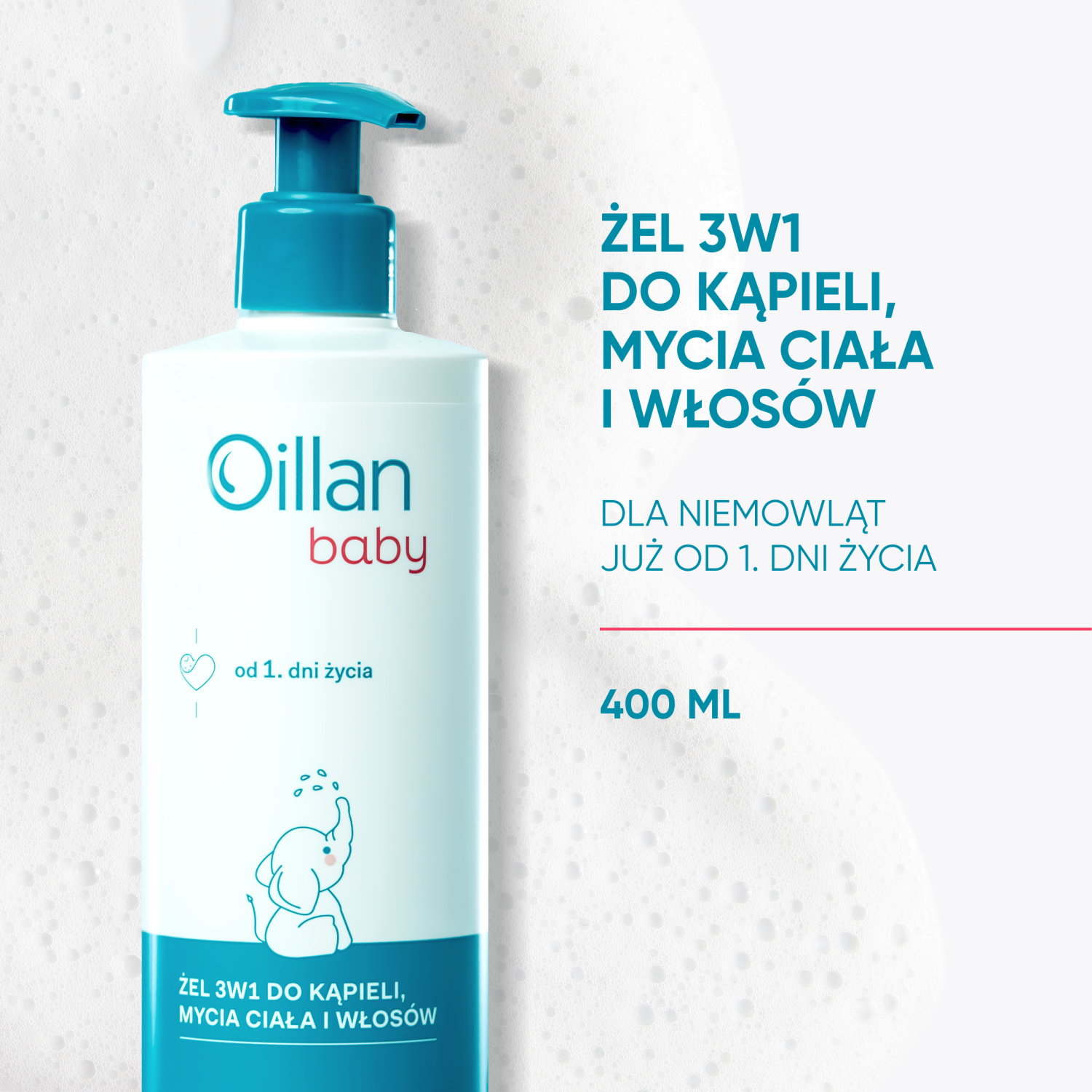 Oillan washing and bathing liquid for children from the first days of life 400ml Baby