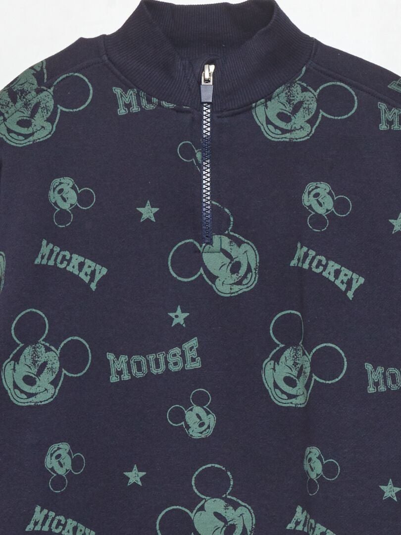 Moletom gola alta com zíper do Mickey Mouse - Super Fácil - BRANCO