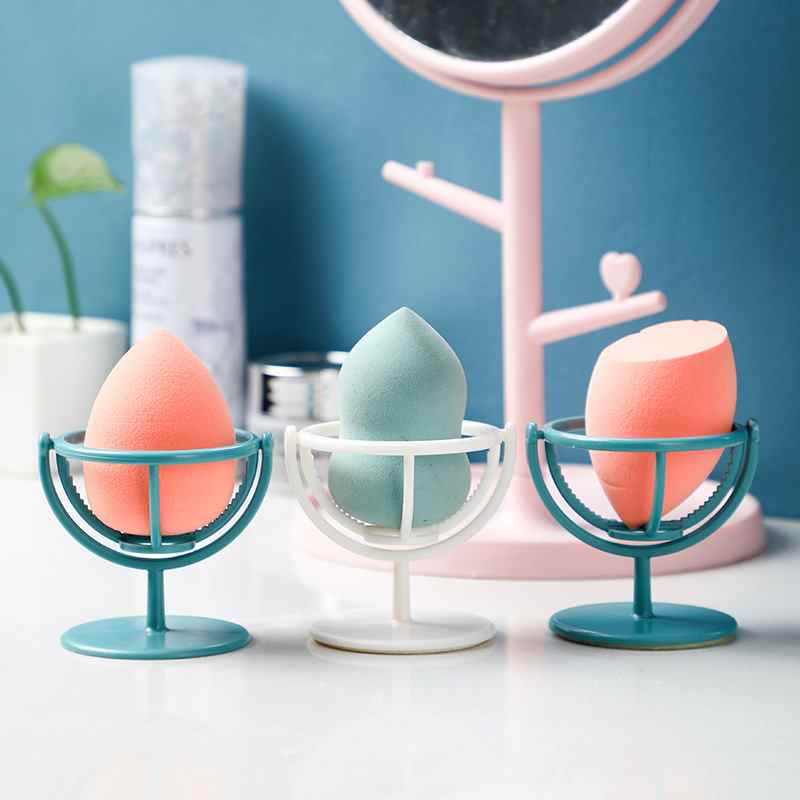 Éponges à maquillage, support pour houppettes, boîte de rangement pour sèche-cheveux, étagère de beauté, outils, vente en gros, neuf