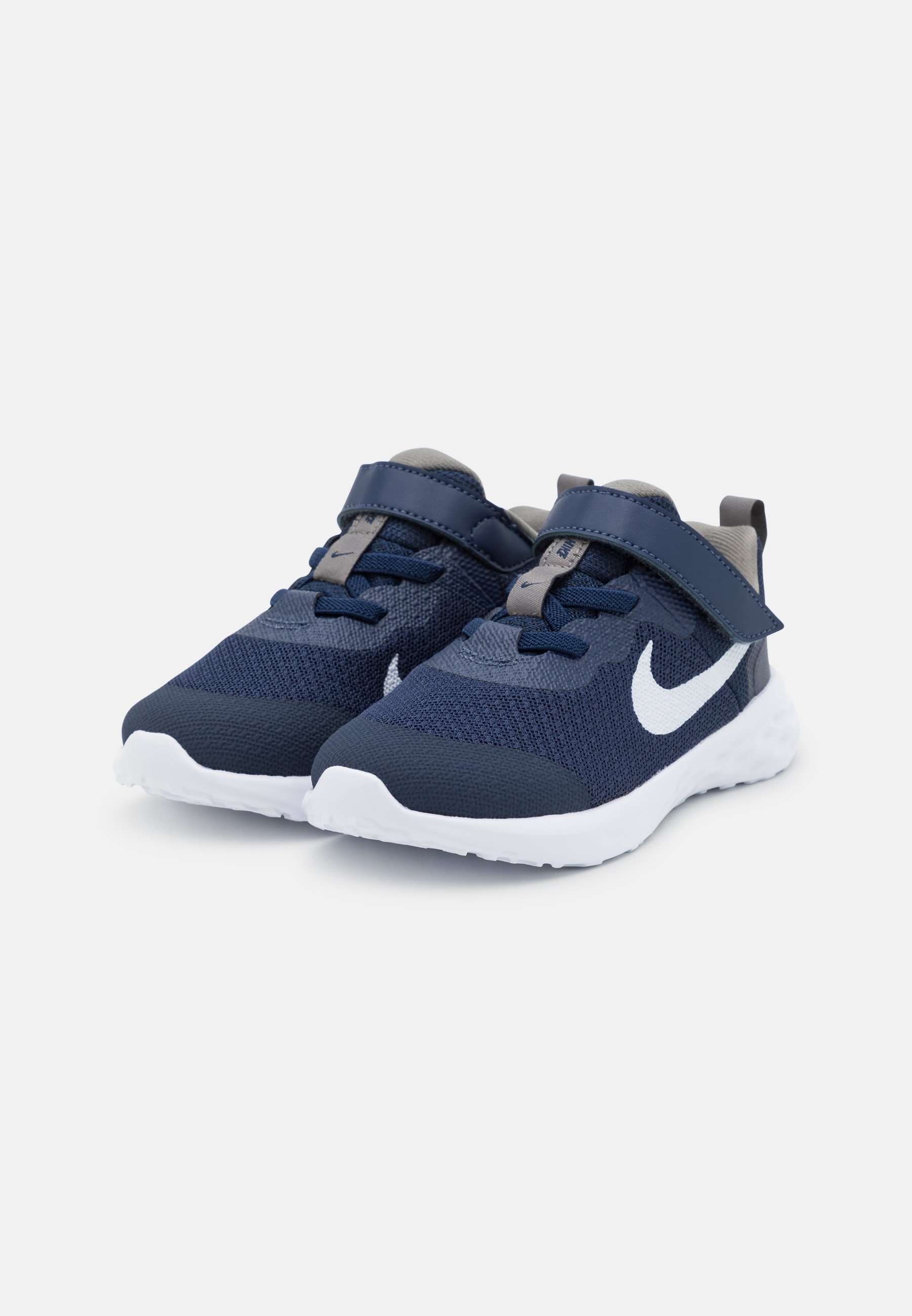 Nike Performance NIKE REVOLUTION 6 (TDV) - Hardloopschoenen voor op de weg - middernachtblauw/wit/plat tin