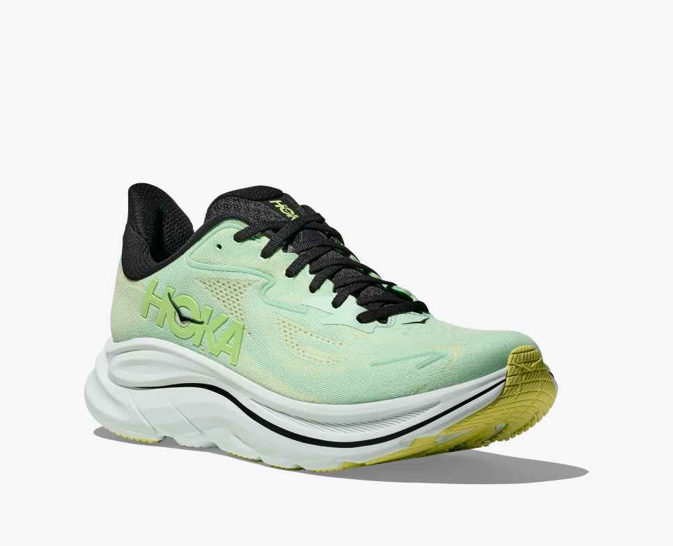HOKA Clifton 10 Menta Fluorita / Polilla Luna