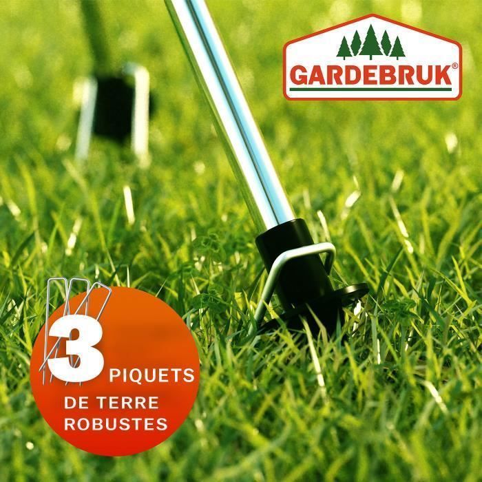 Irrigatore da giardino, treppiede telescopico, irrigazione fino a 24 m, ugello a spruzzo a 360°, irrigatore a impulsi