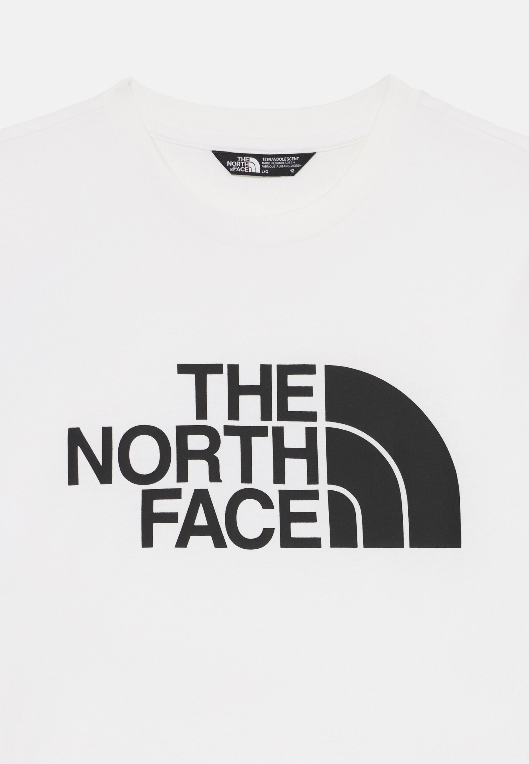 The North Face TEEN EASY TEE UNISEX - Spordi T-särk - valge