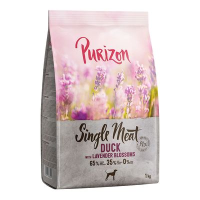 Purizon Single Meat Adult Dog – Ankkaa, omenaa ja laventelin kukkia