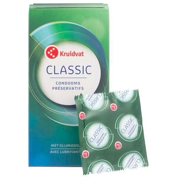 Kruidvat Classic prezervatyvai<br>Medicinos prietaisas - 12 vnt.