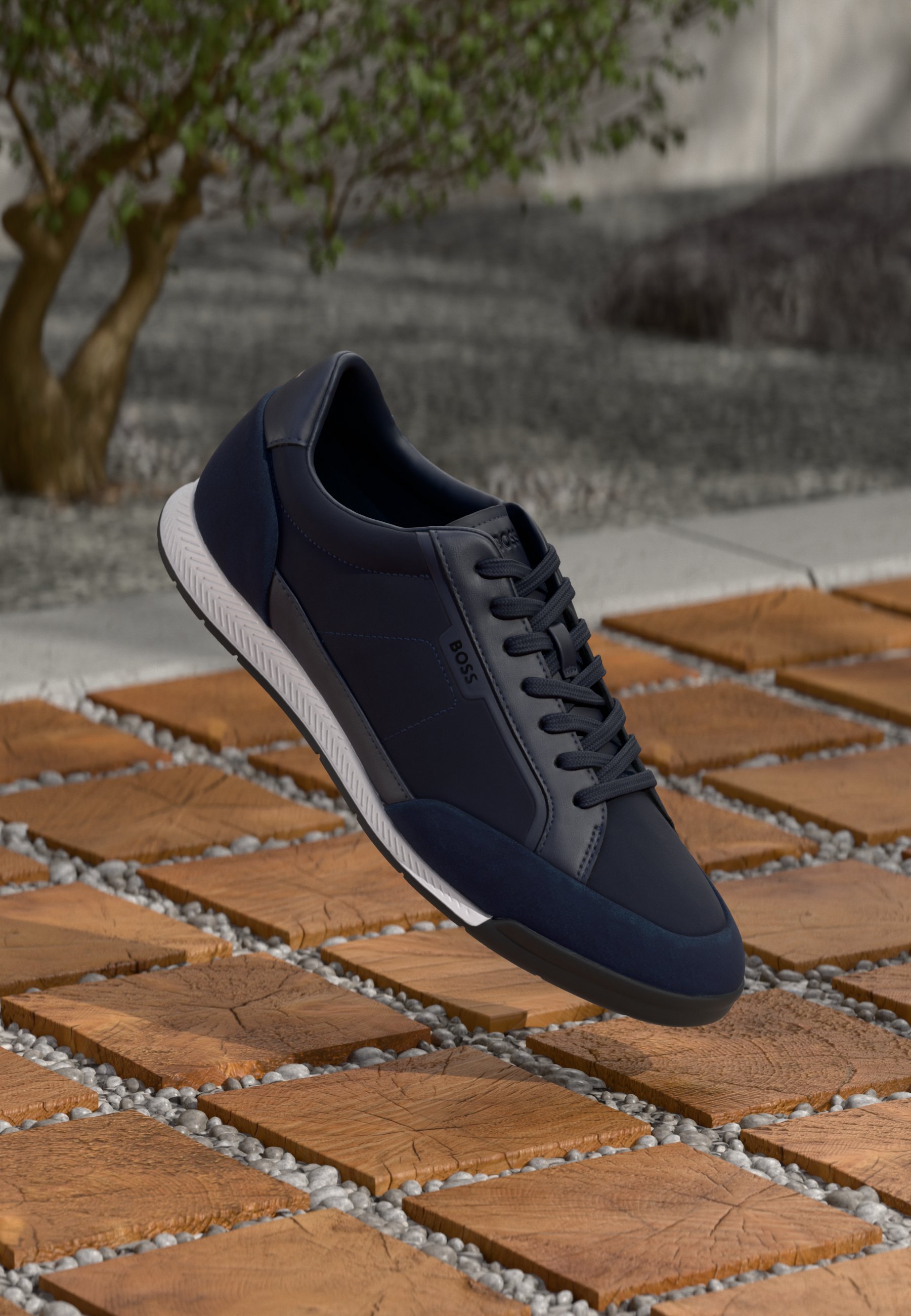 BOSS NITAN - Sneakers - donkerblauw