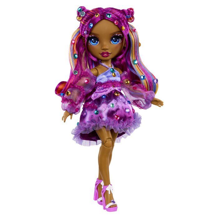 Rainbow High - Be Dazzling Fashion Doll - Noemie Violette - 28 cm - Gemme scintillanti e accessori inclusi