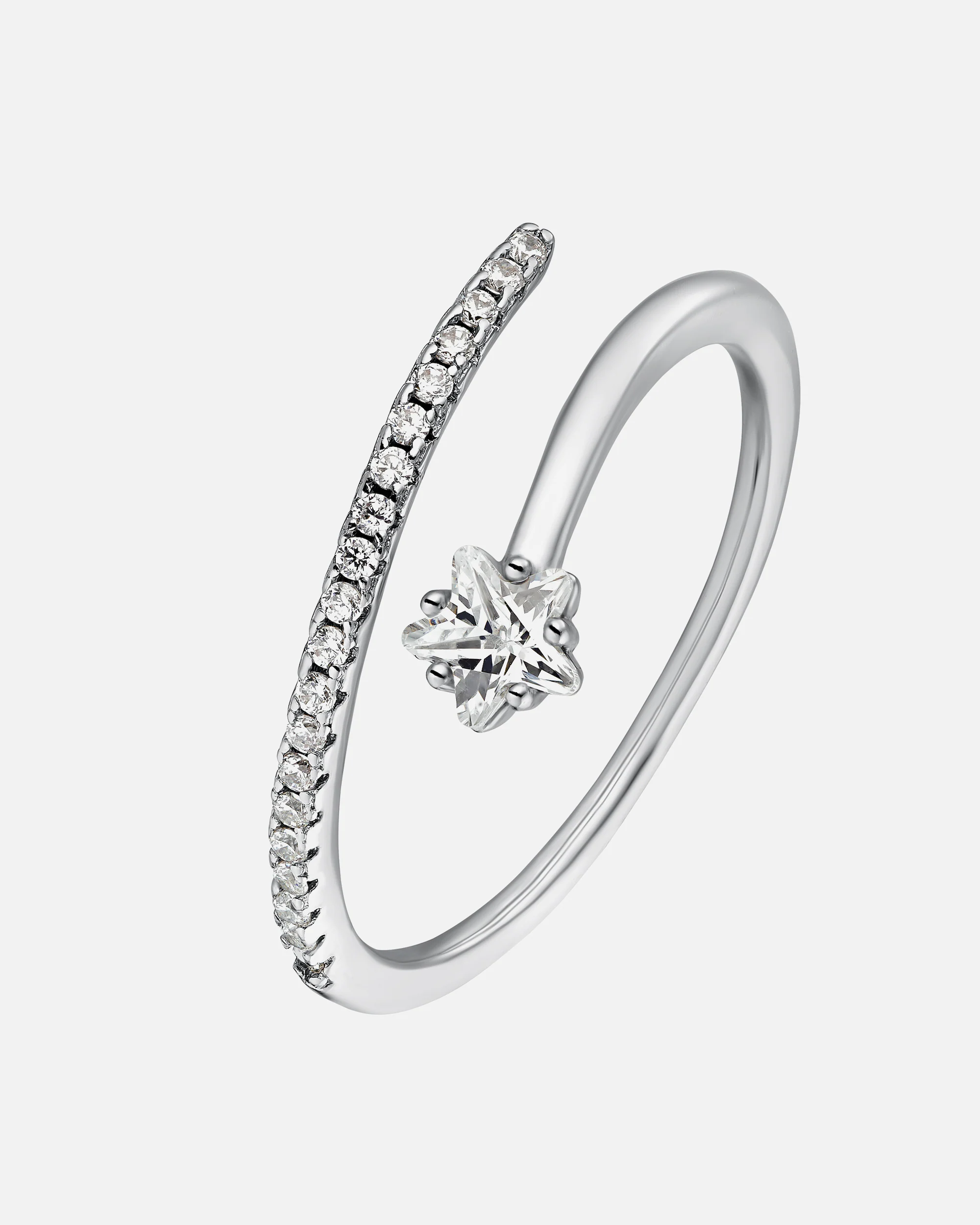 Heideman Bague Jella couleur argentée polie