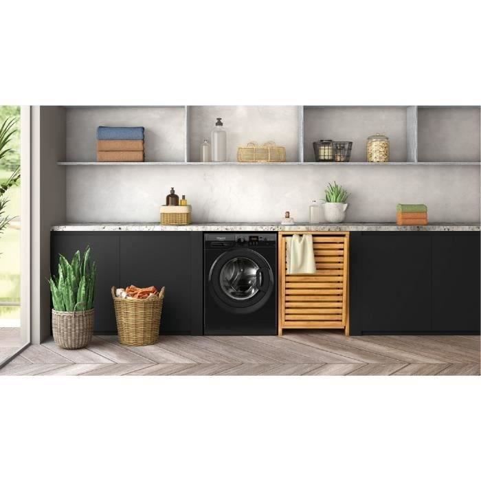 HOTPOINT NS11469FBKFR Front-Loading Washing Machine - 11 kg - Induction - 60cm Wide - 1400 rpm - Energy Class A - Black