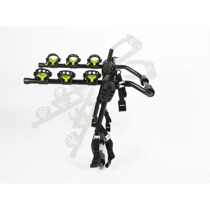 SUPORTE PARA 3 BICICLETAS BEETLE COM CINTAS - Pré-montado.
