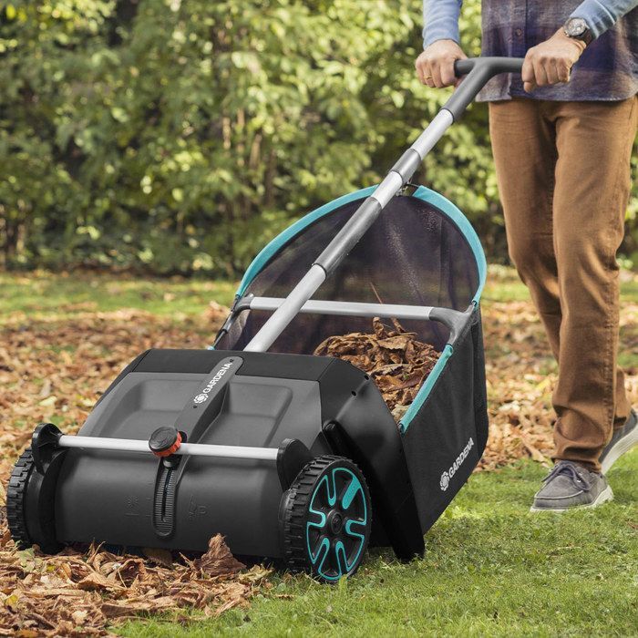 GARDENA Bladverzamelaar - 3565-20 | Werkbreedte: 49 cm, opvangbak van 90 liter, bladverzamelaar, bladblazer