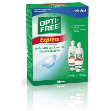 Opti-Free nestemäinen piilolinssien puhdistusaine 2 x 355 ml