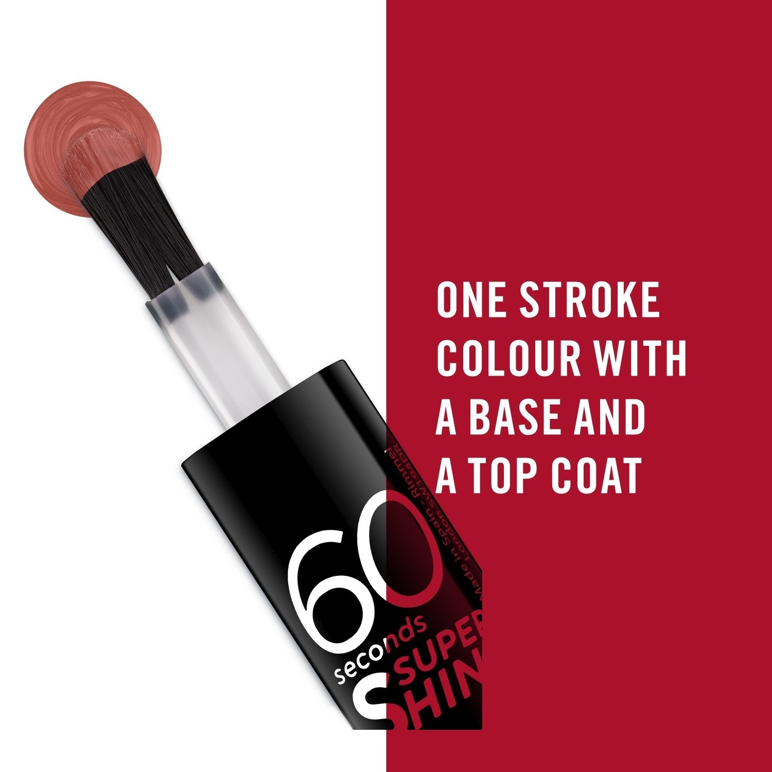 Barvni blok laka za nohte Rimmel London 60 Seconds Super Shine - 8 ml
