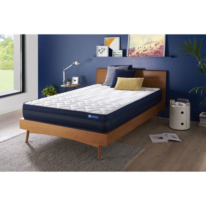 Matras van 200x200 cm met pocketveren en traagschuim - Actiflex Tech