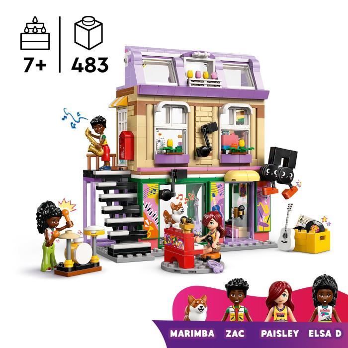 LEGO Friends 42653 Music Shop and Apartment - Ages 7+