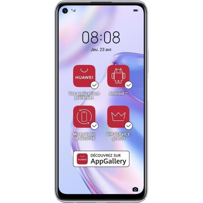 Smartphone - HUAWEI - P40 Lite 5G - 128 GB - 6 GB RAM - 64 MP + 8 MP + 2 MP + 2 MP - Argento spaziale