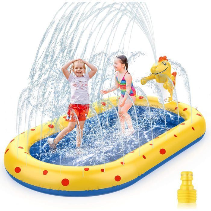 Piscina inflável autoportante, área de recreação inflável infantil, para meninos e meninas de 3 a 8 anos, 170 x 103 cm
