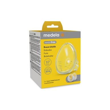 „Medela“ krūties pompos piltuvėlis, 27 mm, laisvų rankų įranga, 2 vnt., 2 vnt.