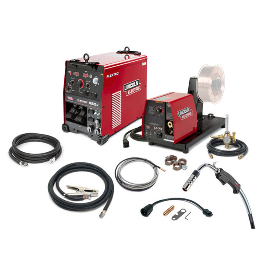 Máquina de solda multiprocesso Flextec 650X com CrossLinc™ / LF-74 HD One-Pak