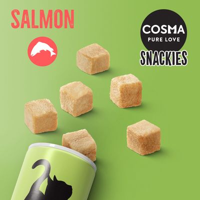 Pacotes de degustação variados de snacks Cosma