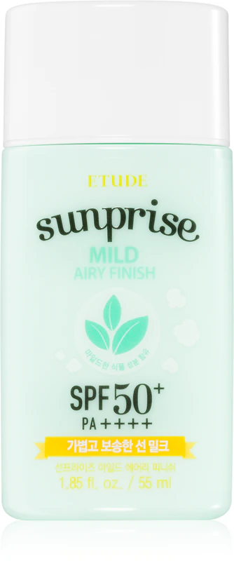 ETUDE Sunprise Mild Airy Finish minerálny ochranný fluid na tvár SPF 50+
