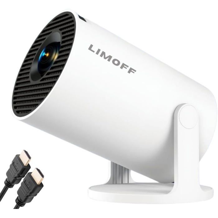 Vidéoprojecteur Portable Hy300 Pro U2013 Mini Projecteur 170 Ansi Lumens, Résolution Native 720P, Android Tv 11, Wifi & Blu[XV139]