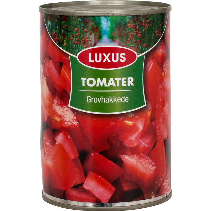 Tomates Luxus Luxus 400 g, grossièrement hachées