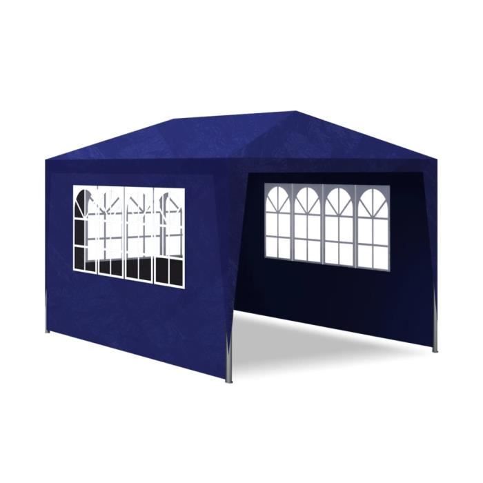 Carpa/Evento Best Home® 3791 para bodas y barbacoas, impermeable y estable, 3 x 4 m, azul. DIMENSIONES: 4 x 3 x 2,55 m