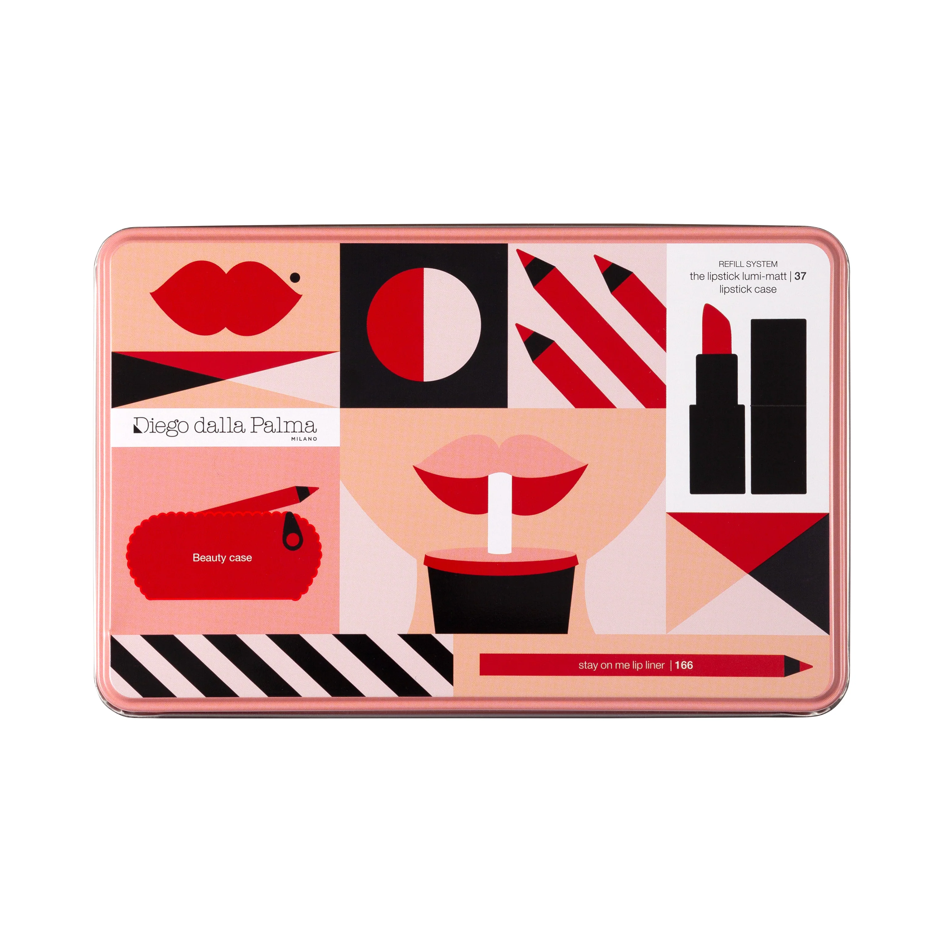 Labbra Lips Kit - Cofanetto Make Up, Rossetto, Matita labbra