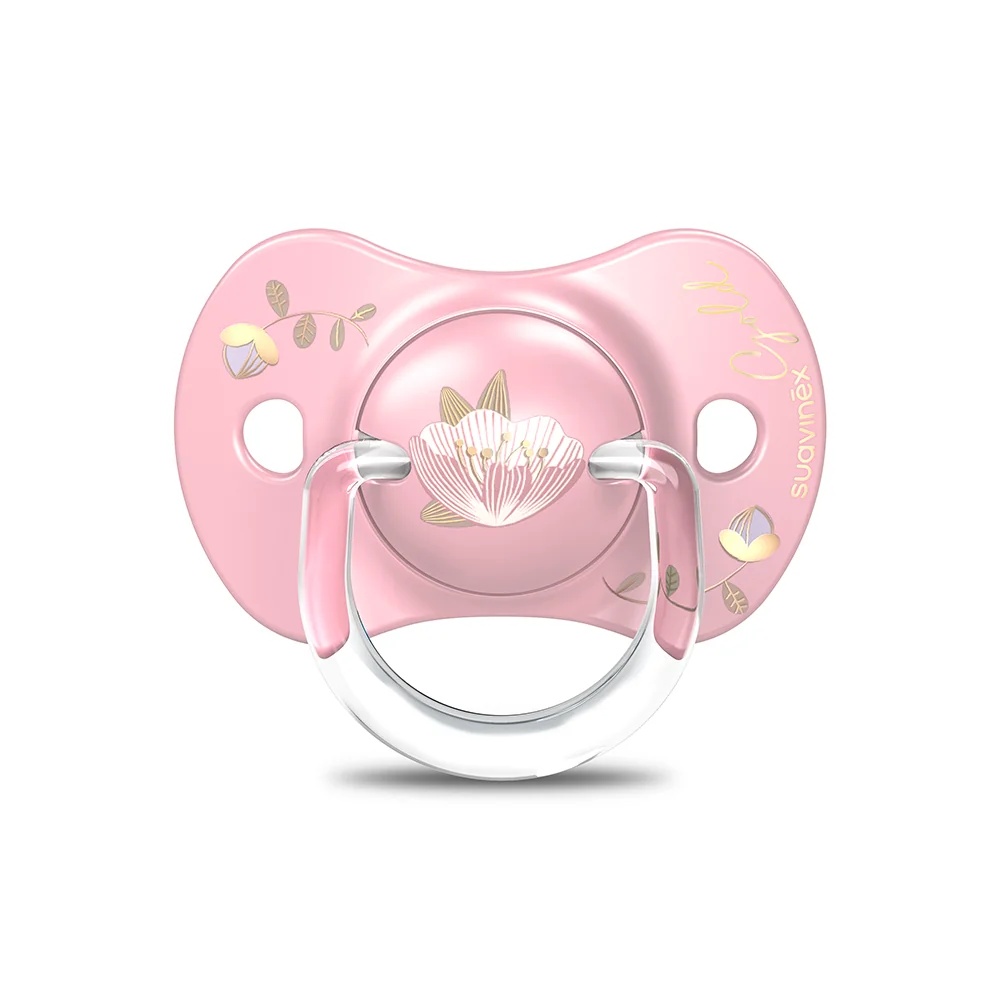 SUAVINEX Suavinex Gold Suavinex Sutine en silicone rose 6-18 mois