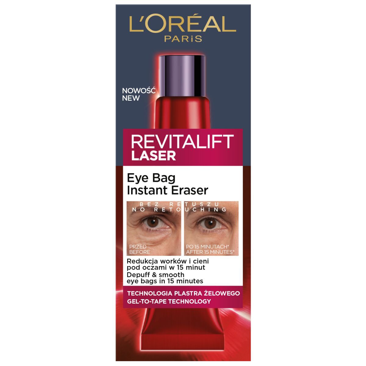 L'Oréal Paris Revitalift lāzera acu maisiņš tūlītējai dzēšgumijai
