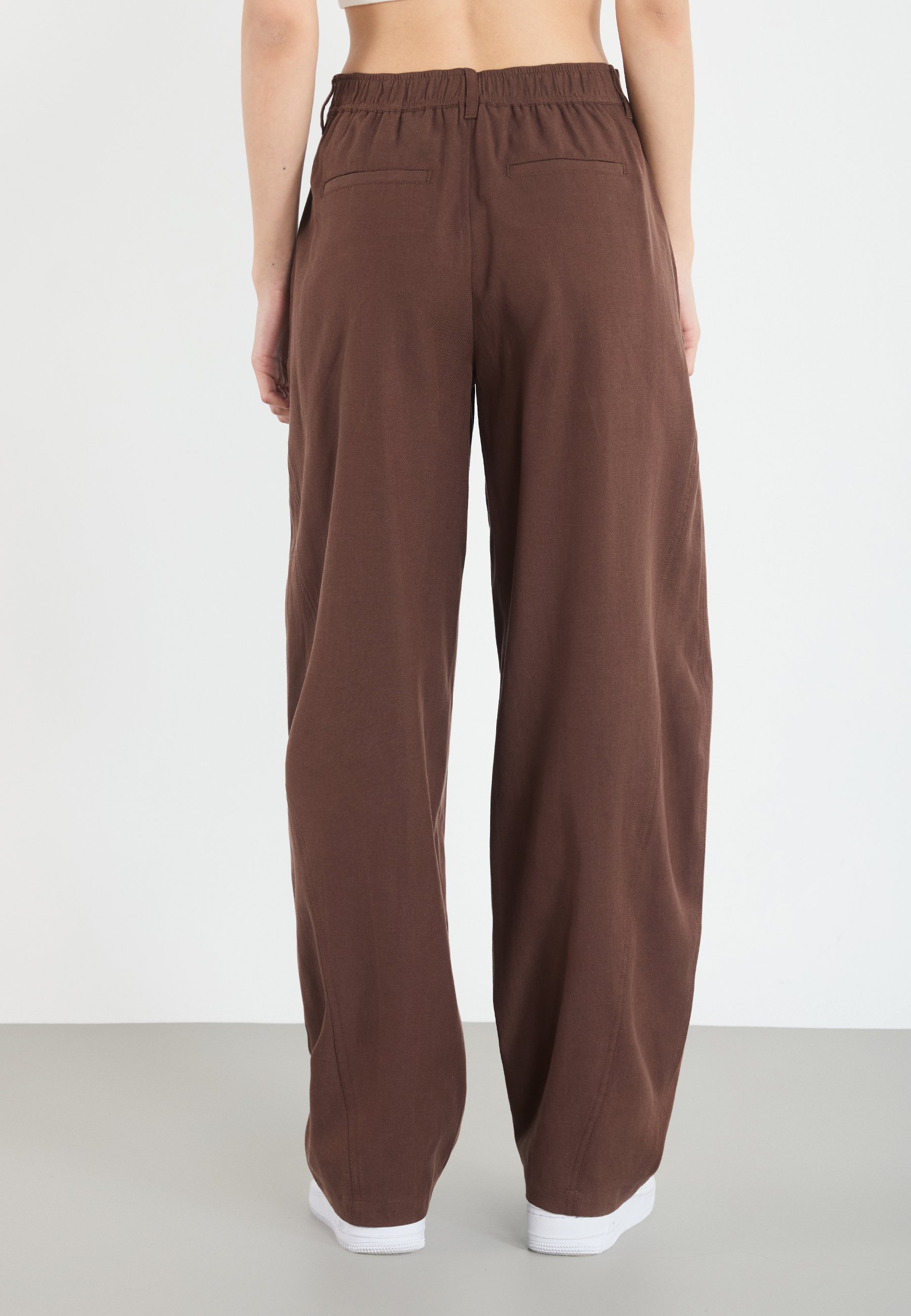 Even&Odd BARREL TROUSER - Broek - bruin