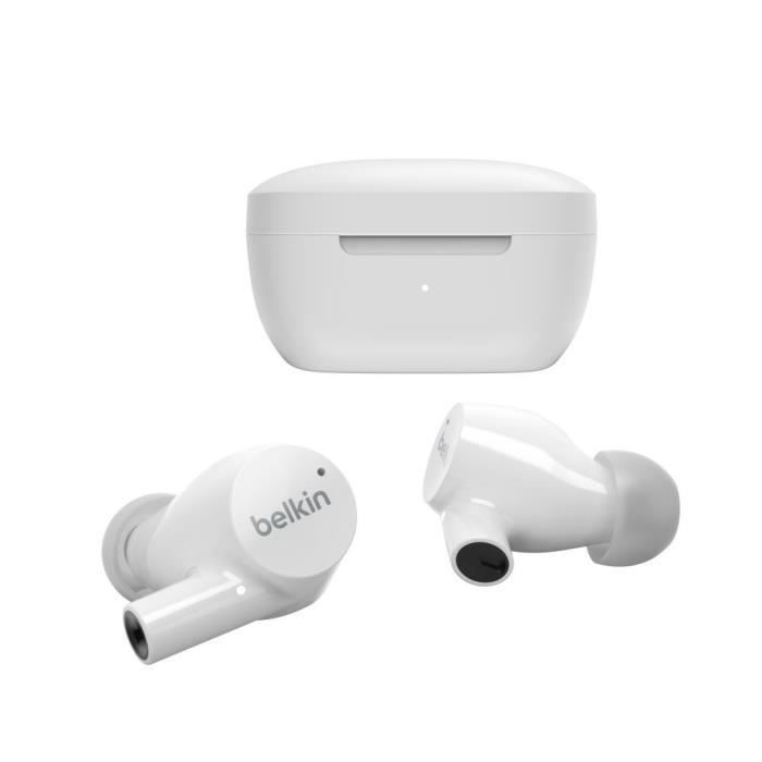 Belkin SoundForm Rise True Wireless Earbuds - 7 uur batterijduur, IPX5, bereik van 10 meter - Wit