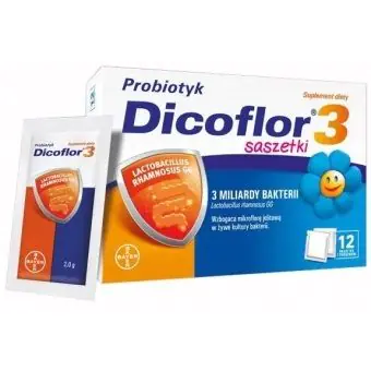 Dicoflor 3 Probiotyk w saszetkach dla niemowląt i dzieci