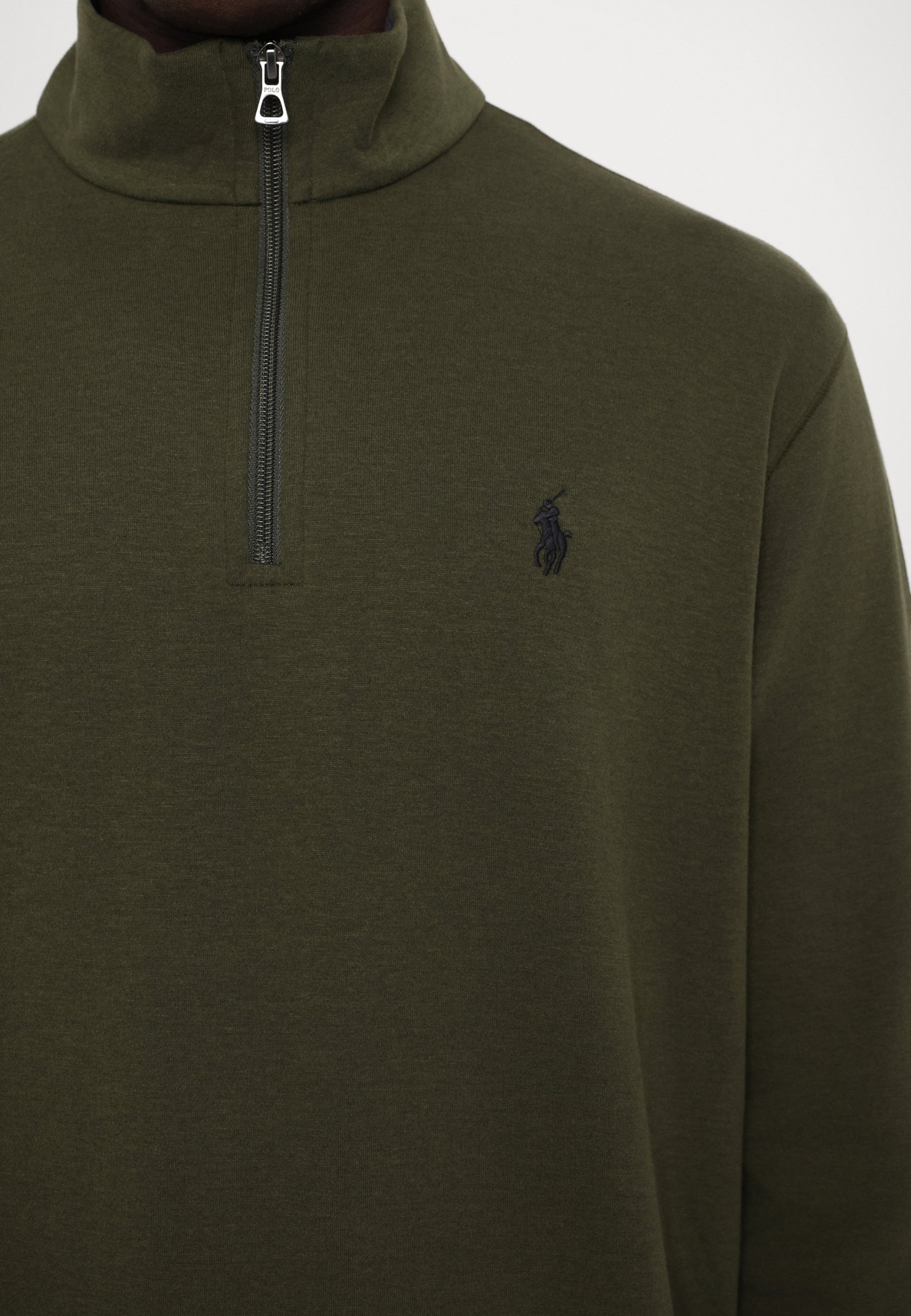 Felpa Polo Ralph Lauren LUXURY JERSEY con cerniera a un quarto - Armadillo