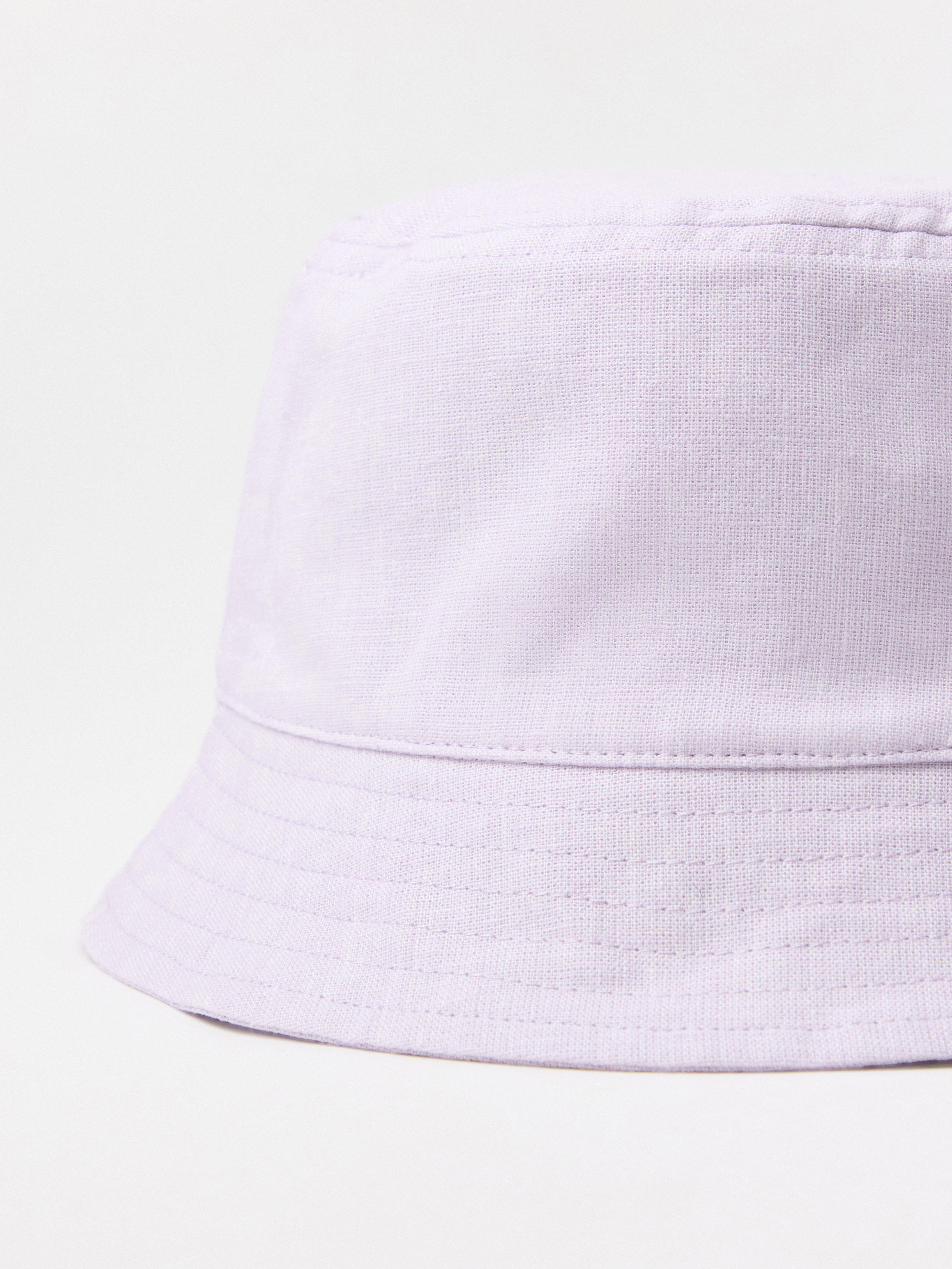 Bob en lin mélangé, couleur lilas clair poudré