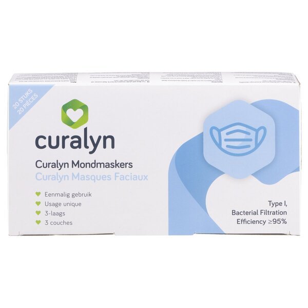Curalyn maske za obraz<br>Medicinski pripomoček - 20 kosov
