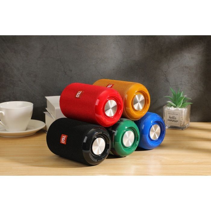 TG264 Outdoor Waterproof Bluetooth Speaker, Portable Speaker with Card Slot (Gold)
