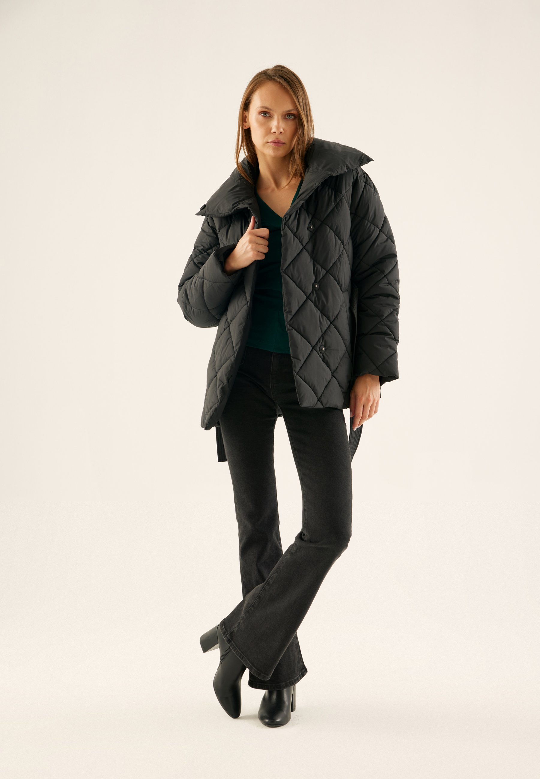 Anna Field winterjas - zwart