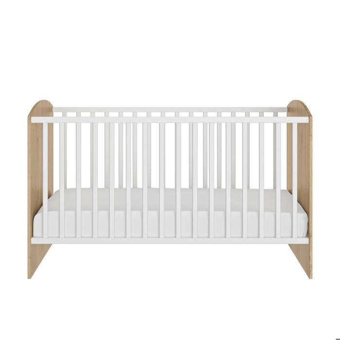 Ensemble Trio Lit bébé 60x120 + Commode 2 portes + Armoire 2 portes ARTHUR - Galipette