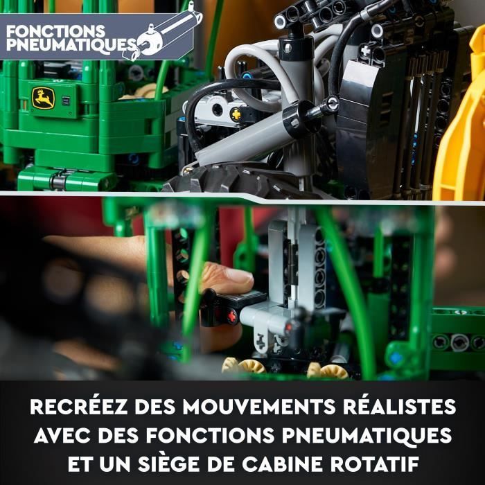 LEGO® Technic 42157 La Débardeuse John Deere 948L-II, Maquette d'Engin de Chantier avec Fonctions