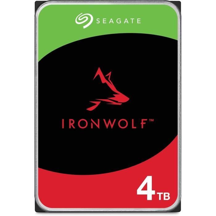 NAS HDD internal hard drive - SEAGATE - IronWolf - 4 TB - SATA 6 GB/s - 5400 rpm