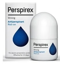PERSPIREX O desodorante antitranspirante roll-on Perspirex Strong de 25 ml elimina odores desagradáveis.