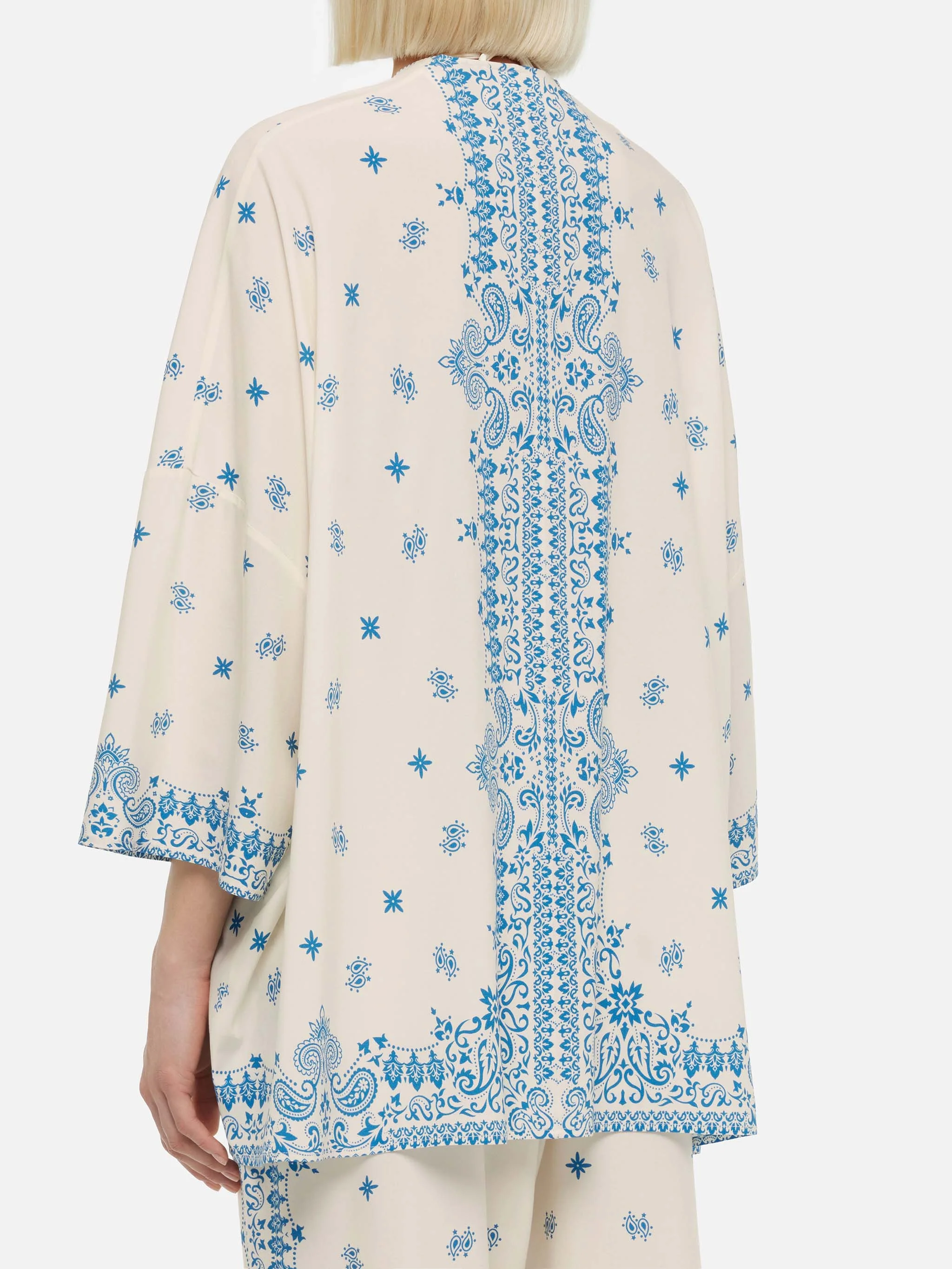 Milos kimono-jasje met geplaatste bandana-print