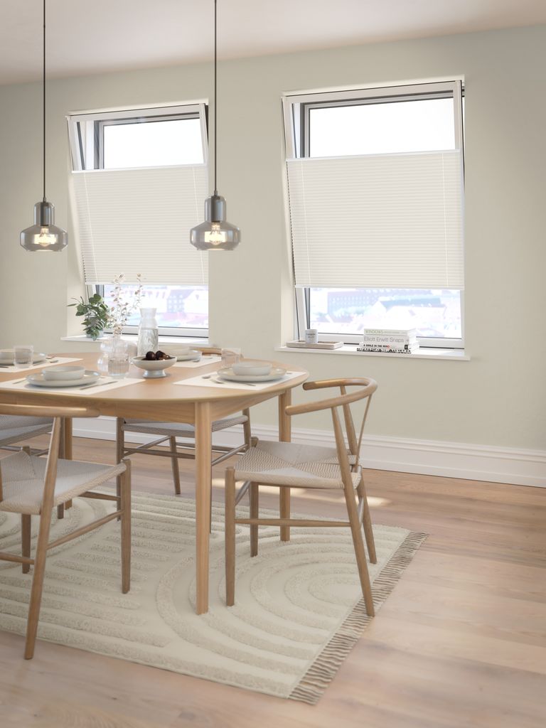 HVEN Svjetlootporna plisirana roleta HVEN 60x130cm gor/dolje bijela