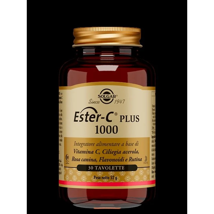 SOLGAR Ester C Plus 1000 30 tabletten Immuunsysteem