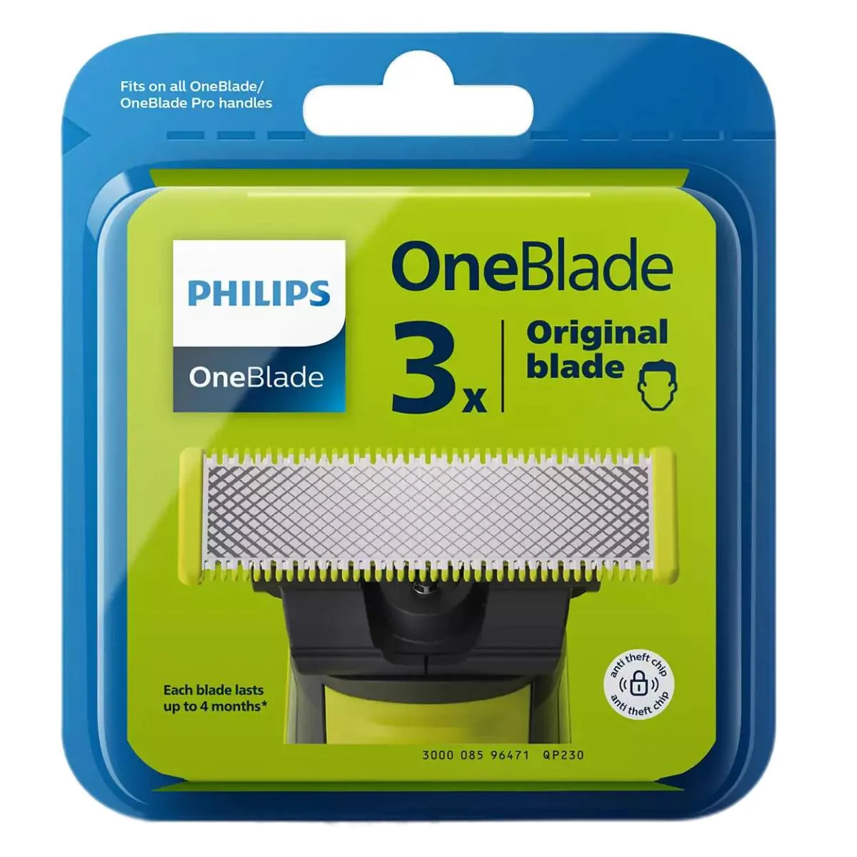 Philips OneBlade Original QP230/50 Ostrza 3-pack